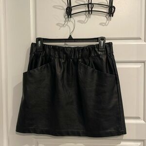 Faux Leather mini skirt